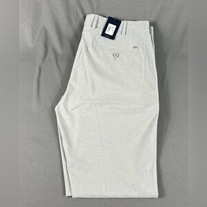 Peter Millar Golf Pants Crown Crafted Surge 34 x 32 Gale Gray Polyester